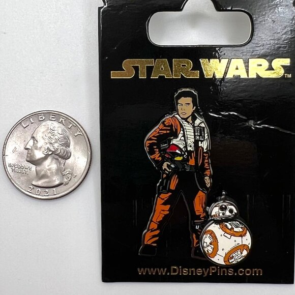Disney Parks Star Wars Poe Dameron & BB-8 Pin - Picture 2 of 3
